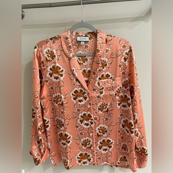 J. Crew Collection Silk Shirt in Climbing Floral - Picture 2 of 4